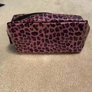 Cheetah print makeup/toiletry bag